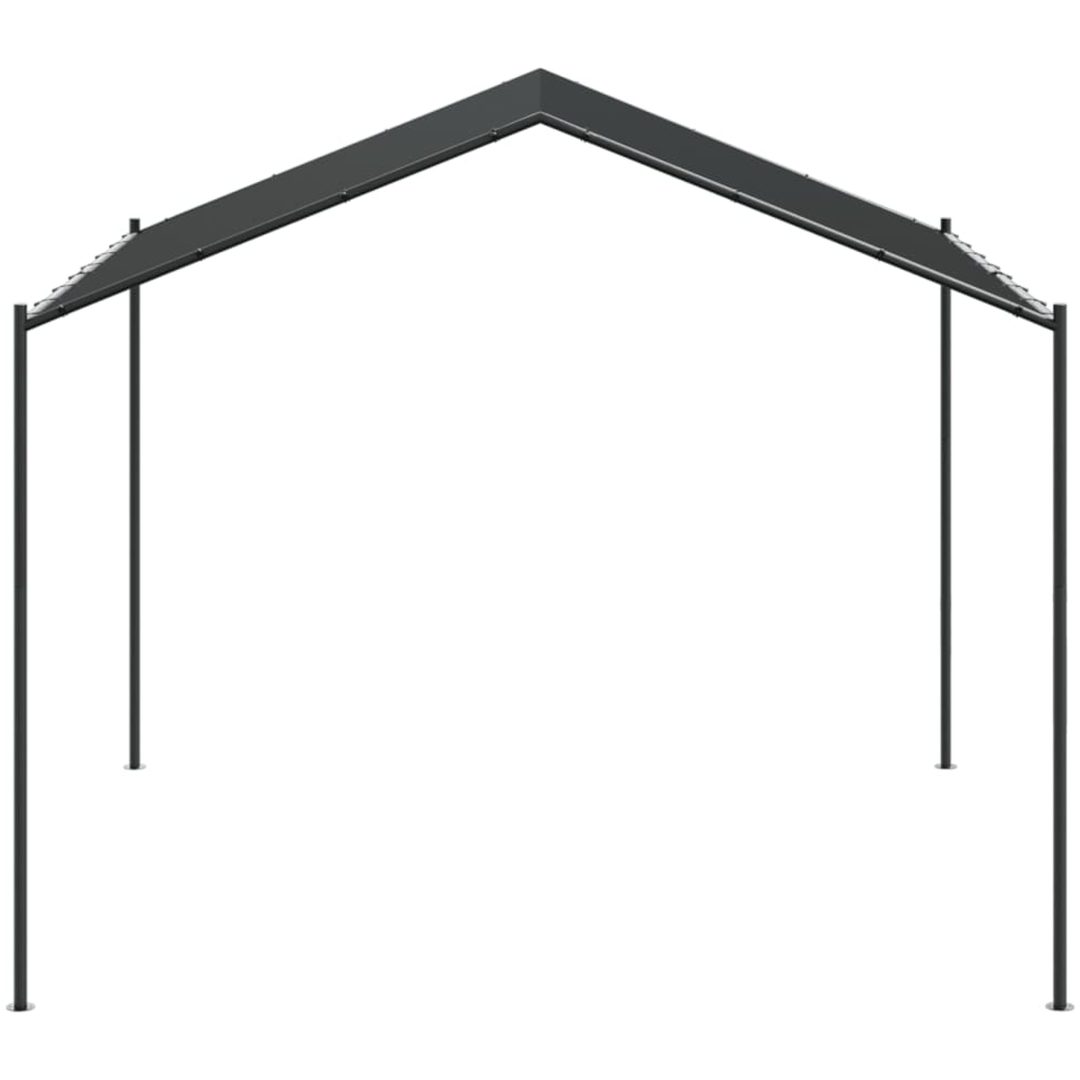 Paviljong antracit 4x4 m stål och tyg vidaXL – bild 4