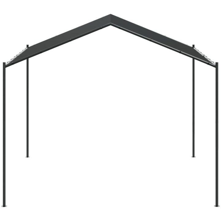 Paviljong antracit 4x4 m stål och tyg vidaXL – bild 4