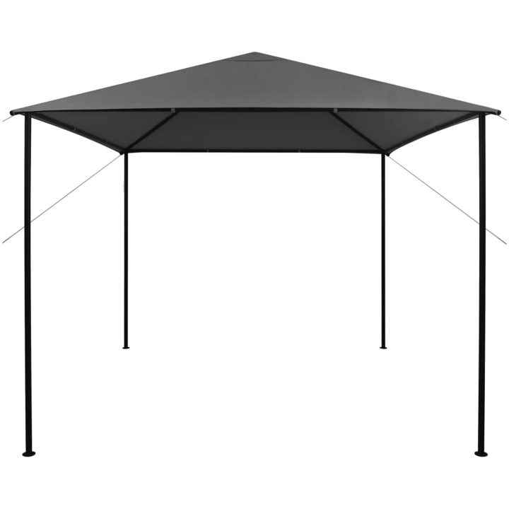 Paviljong antracit tyg och stål 180 g/m² vidaXL 3 x 3 m – bild 2