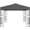 Paviljong antracit tyg vidaXL 3 x 3 m – miniatyr 2