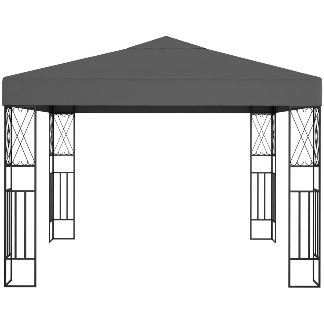 Paviljong antracit tyg vidaXL 3 x 3 m – bild 2