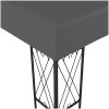 Paviljong antracit tyg vidaXL 3 x 3 m – miniatyr 3