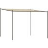 Paviljong beige 3x3 m 180 g/m² tyg och stål vidaXL – miniatyr 2