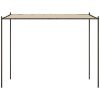 Paviljong beige 3x3 m 180 g/m² tyg och stål vidaXL – miniatyr 3