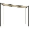 Paviljong beige 3x3 m 180 g/m² tyg och stål vidaXL – miniatyr 4