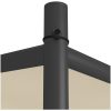 Paviljong beige 3x3 m 180 g/m² tyg och stål vidaXL – miniatyr 6