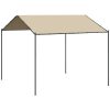 Paviljong beige 3x3 m stål och tyg vidaXL – miniatyr 2