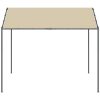 Paviljong beige 3x3 m stål och tyg vidaXL – miniatyr 3
