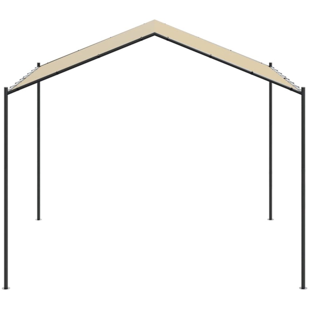 Paviljong beige 3x3 m stål och tyg vidaXL – bild 4