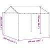 Paviljong beige 3x3 m stål och tyg vidaXL – miniatyr 9