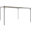 Paviljong beige 4x4 m 180 g/m² tyg och stål vidaXL – miniatyr 2