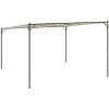 Paviljong beige 4x4 m 180 g/m² tyg och stål vidaXL – miniatyr 6