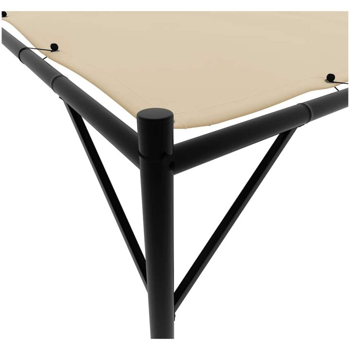 Paviljong beige 4x4 m 180 g/m² tyg och stål vidaXL – bild 7
