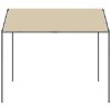 Paviljong beige 4x4 m stål och tyg vidaXL – miniatyr 4