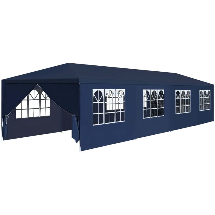 Paviljong blå vidaXL 3 x 12 m – bild 2