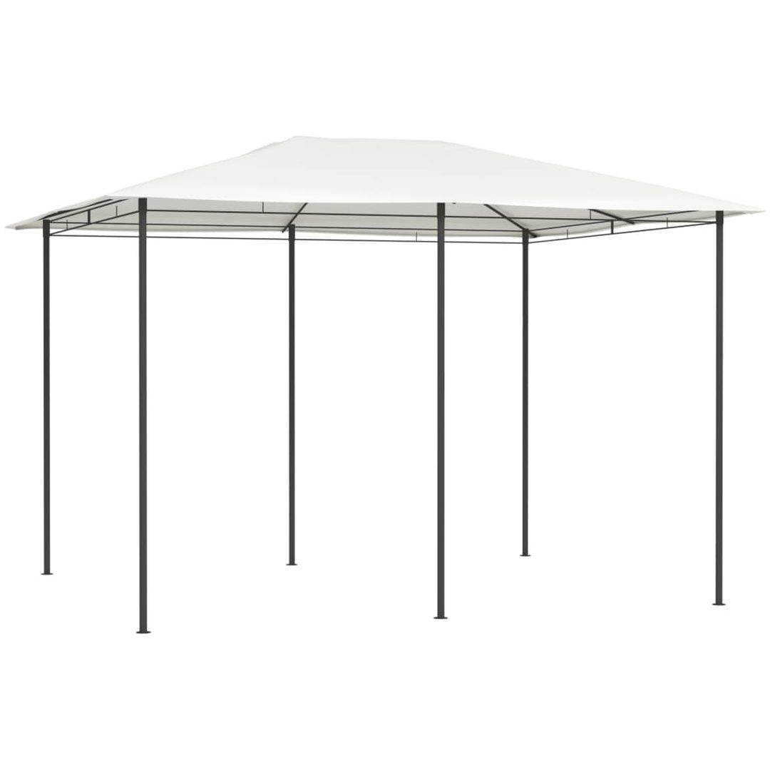 Paviljong gräddvit 160 g/m² vidaXL 3 x 4 x 2.6 m