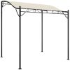 Paviljong gräddvit 2x2,3 m 180 g/m² tyg och stål vidaXL – miniatyr 2