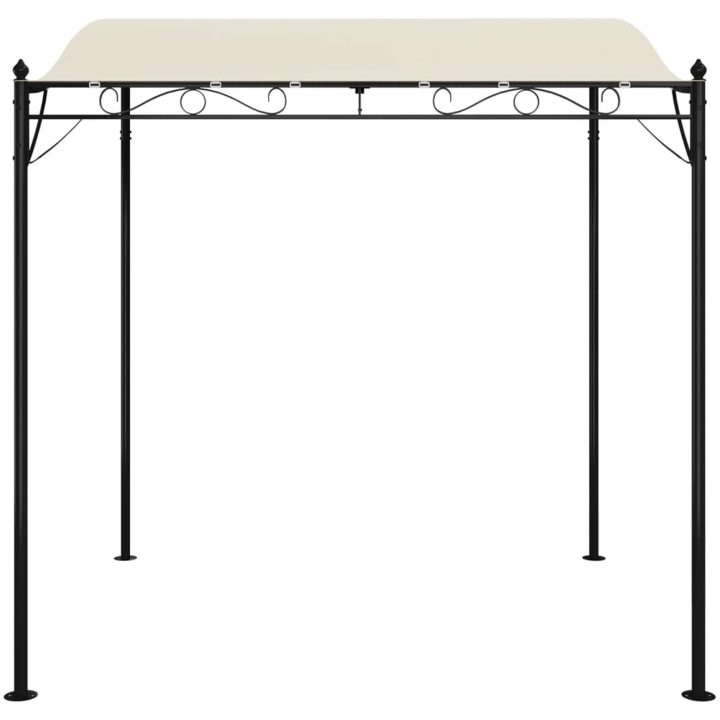 Paviljong gräddvit 2x2,3 m 180 g/m² tyg och stål vidaXL – bild 3