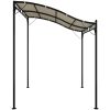 Paviljong gräddvit 2x2,3 m 180 g/m² tyg och stål vidaXL – miniatyr 4