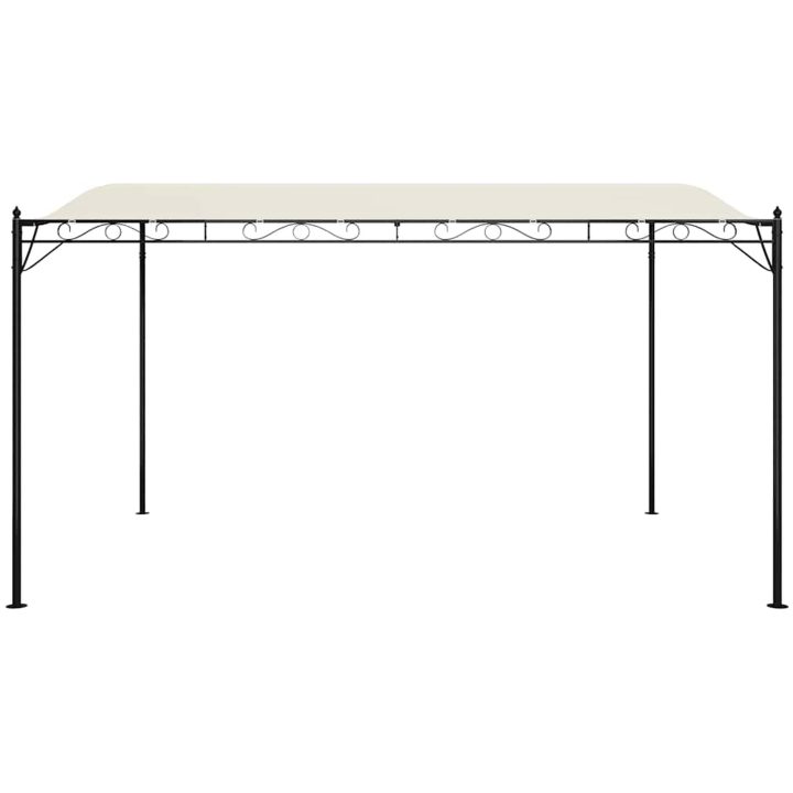 Paviljong gräddvit 4x3 m 180 g/m² tyg och stål vidaXL – bild 4