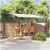 Paviljong gräddvit 4x3 m 180 g/m² tyg och stål vidaXL – miniatyr 1