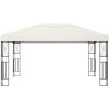 Paviljong gräddvit tyg vidaXL 3 x 4 m – miniatyr 2