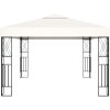 Paviljong gräddvit tyg vidaXL 3 x 4 m – miniatyr 3