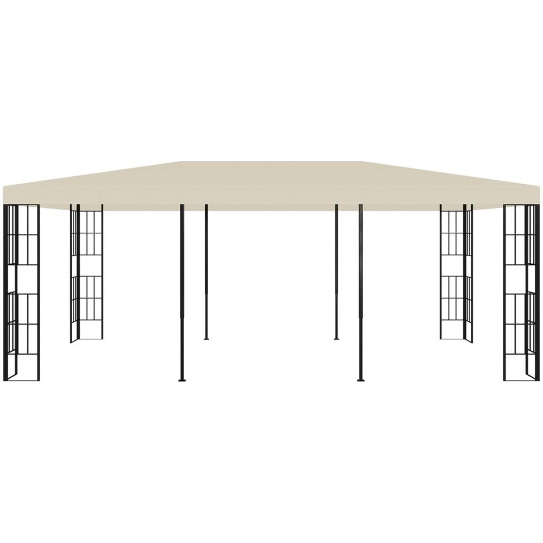 Paviljong gräddvit vidaXL 3 x 6 m – bild 2