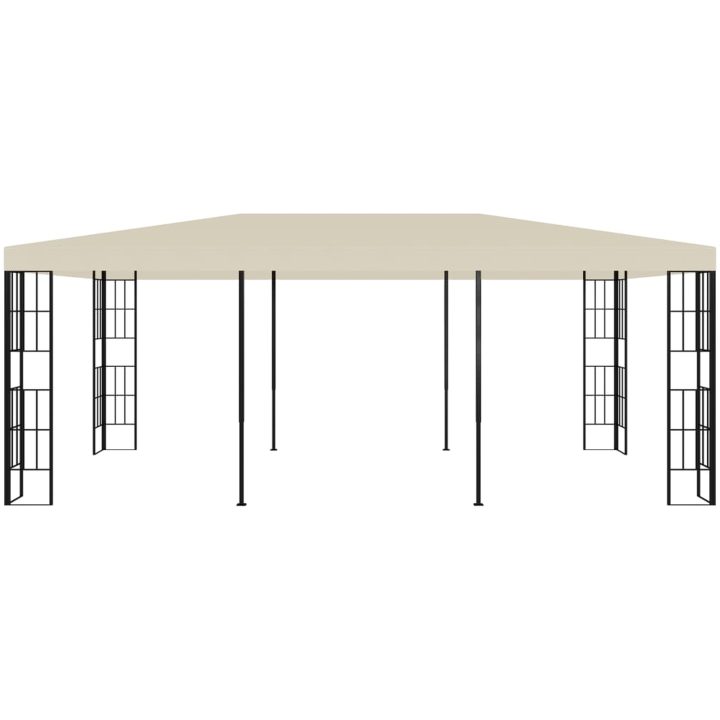 Paviljong gräddvit vidaXL 3 x 6 m – bild 2