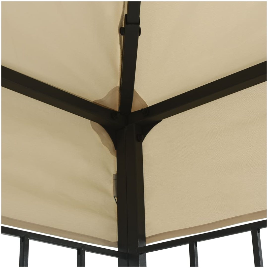 Paviljong gräddvit vidaXL 3 x 6 m – bild 4