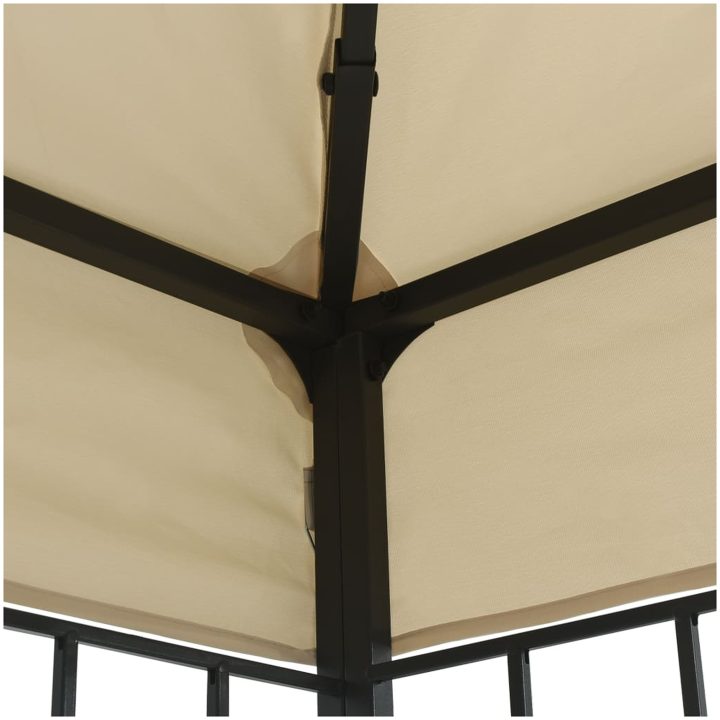 Paviljong gräddvit vidaXL 3 x 6 m – bild 4