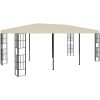 Paviljong gräddvit vidaXL 3 x 6 m – miniatyr 1