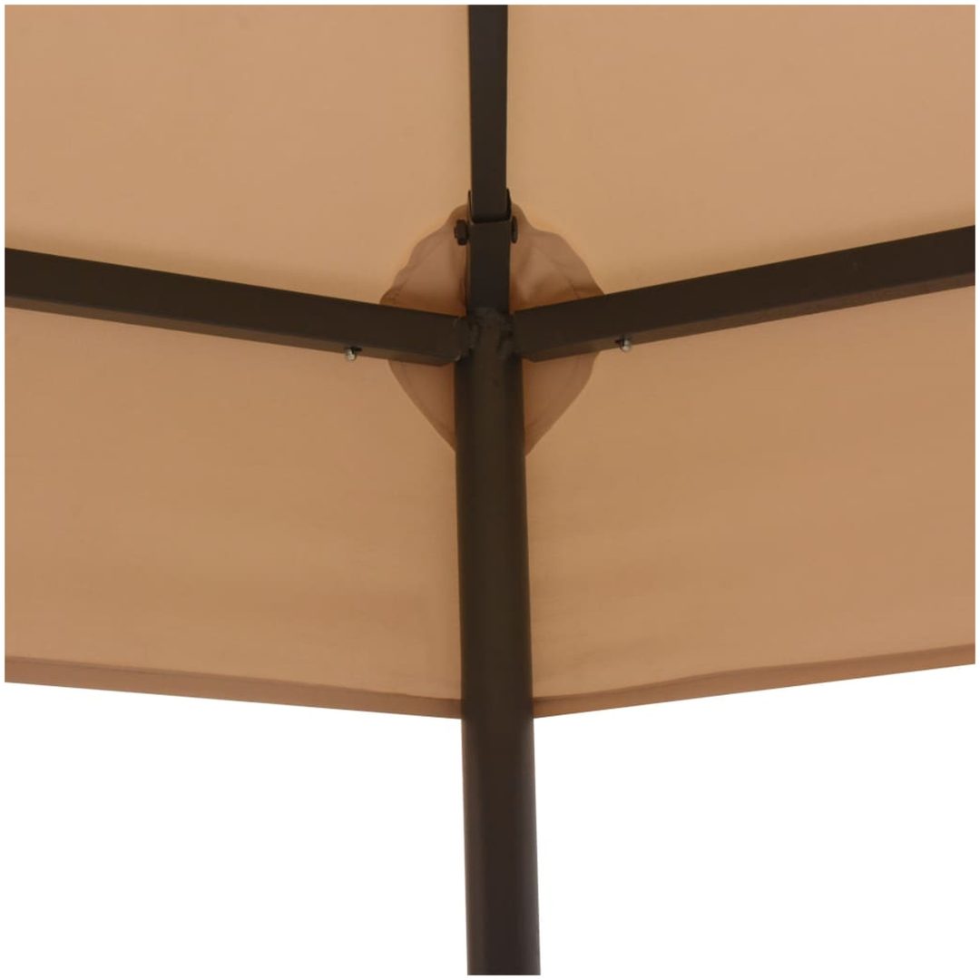 Paviljong hexagonal 323x265 cm beige vidaXL – bild 3