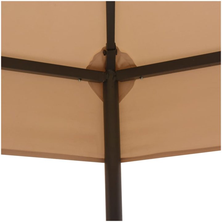 Paviljong hexagonal 323x265 cm beige vidaXL – bild 3