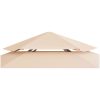 Paviljong hexagonal 323x265 cm beige vidaXL – miniatyr 5