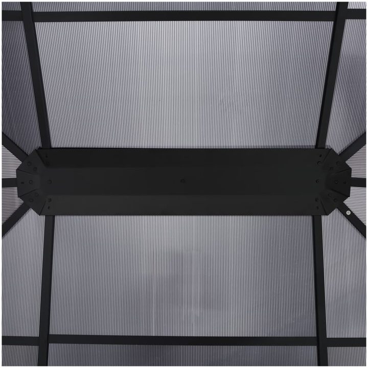 Paviljong med draperi 400x300x265 cm antracit vidaXL – bild 9
