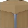Paviljong med draperi 4x3 m taupe aluminium vidaXL – miniatyr 6