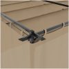 Paviljong med draperi taupe stål vidaXL 6 x 3 m – miniatyr 7