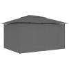 Paviljong med draperier 4x3 m antracit vidaXL – miniatyr 4
