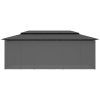 Paviljong med draperier 600x298x270 cm antracit vidaXL – miniatyr 5