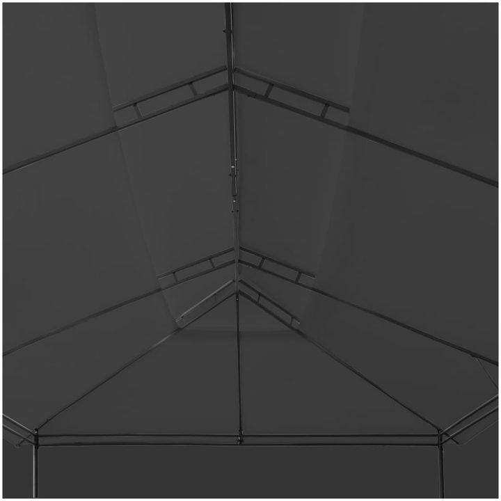 Paviljong med draperier 600x298x270 cm antracit vidaXL – bild 7