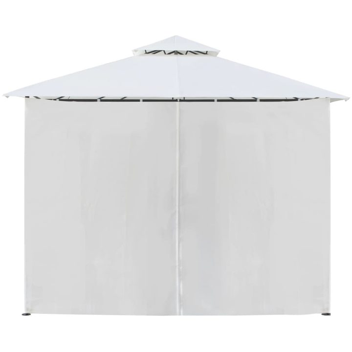 Paviljong med draperier 600x298x270 cm vit 180g/m² vidaXL – bild 5