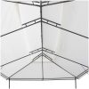 Paviljong med draperier 600x298x270 cm vit 180g/m² vidaXL – miniatyr 6