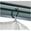Paviljong med draperier gräddvit aluminium vidaXL 300 x 300 cm – miniatyr 6