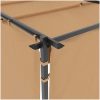 Paviljong med draperier taupe stål vidaXL 3 x 3 m – miniatyr 6