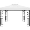 Paviljong med dubbeltak 3x4 m vit vidaXL – miniatyr 2