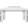 Paviljong med dubbeltak 3x4 m vit vidaXL – miniatyr 3