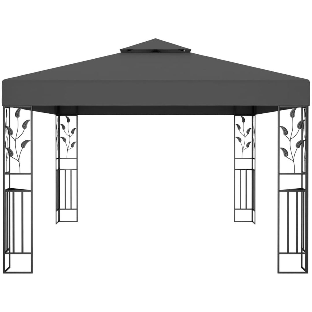 Paviljong med dubbeltak 3x4m antracit vidaXL – bild 3