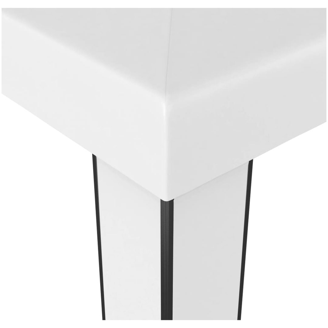 Paviljong med dubbeltak vit vidaXL 3 x 3 m – bild 4