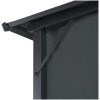 Paviljong med gardin aluminium 4x3x2,6 m svart vidaXL 4 x 3 m – miniatyr 5